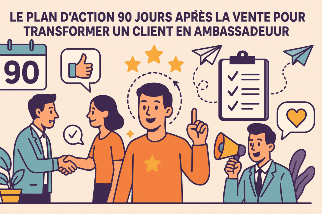 Le plan d’action 90 jours après la vente pour transformer un client en ambassadeur 